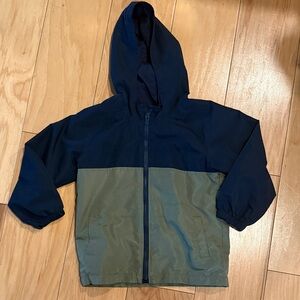 Navy and Olive Hooded Jacket